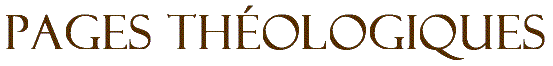 Pages th�ologiques