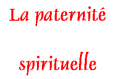 La paternité spirituelle