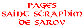 Pages Saint Séraphim de Sarov