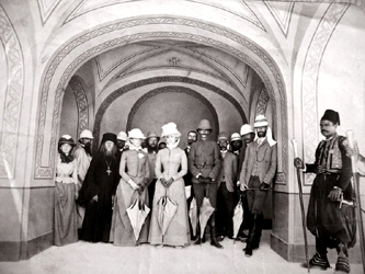 Visite du grand-duc Serge et de la grande-duchesse lisabeth  Jrusalem, 1888