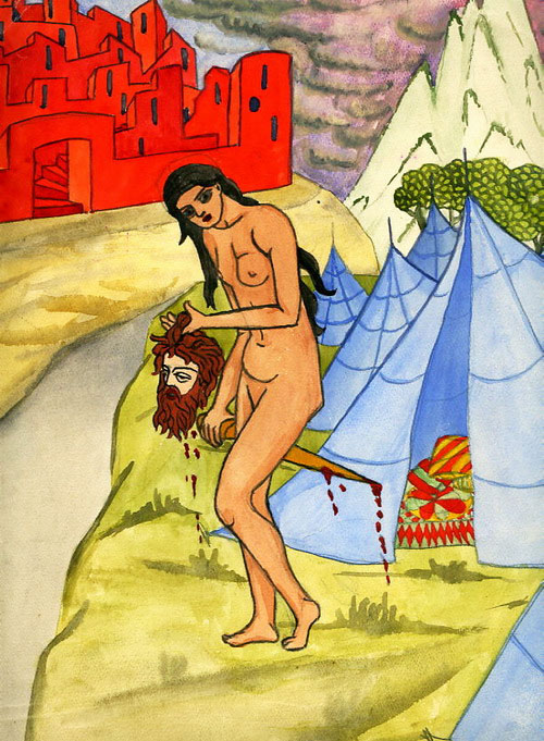 M�re Marie Skobtsov - Judith avec la t�te de Holopherne 